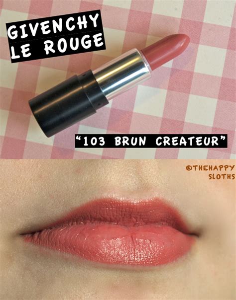 givenchy brun createu|Givenchy Le Rouge 103 Brun Createur .